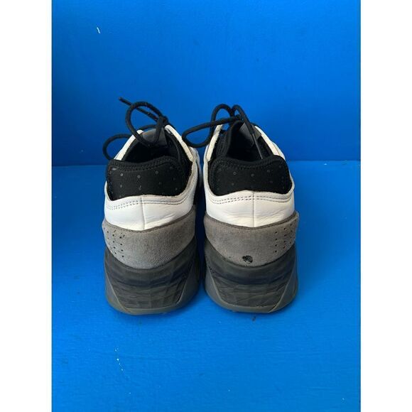 Adidas Mens Leather Streetball Shoes White/Grey Sz 12 - Picture 3 of 6